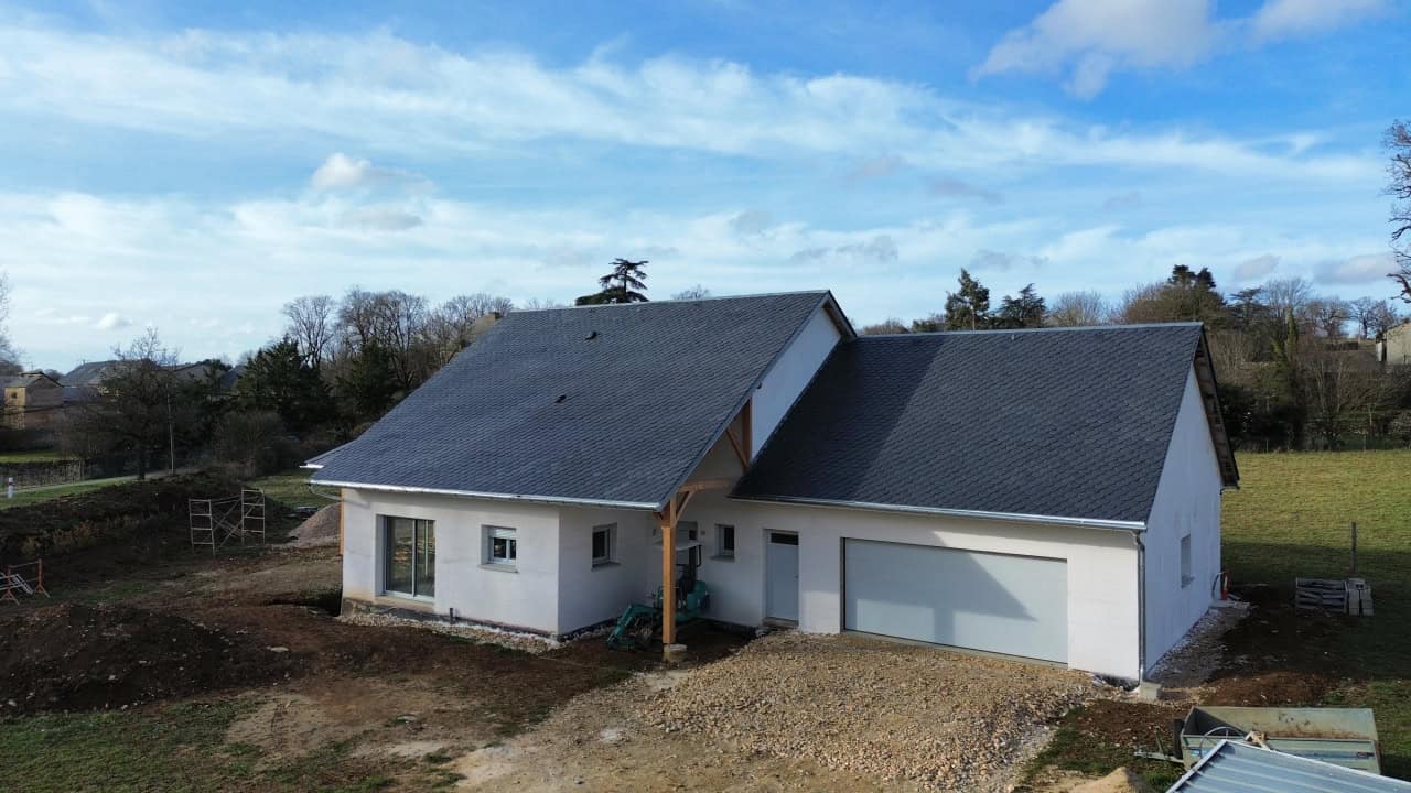 Maison en bois moderne, construction neuve, Rigal Construction Bois, maison écologique, ossature boi.
